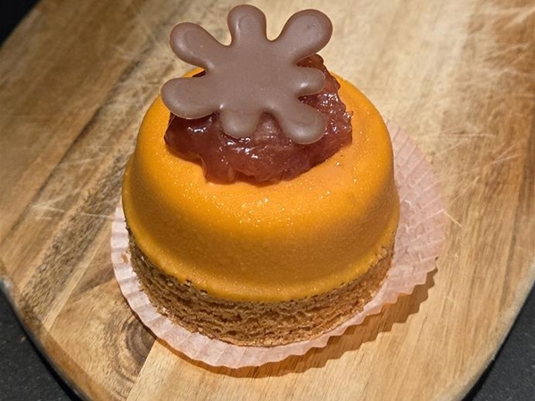 Karamel bvarois stoofperen gebak